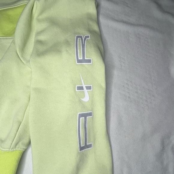 Nike Women's Light Cream and Yellow Zip-Up Jacket - Picture 6 of 11